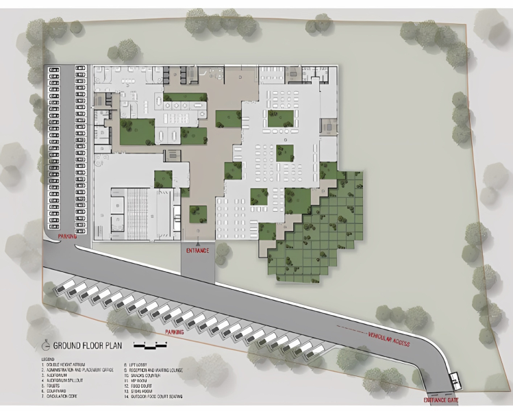 Новое здание университета "Престиж" в городе Индаур, Индия