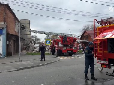 Последствия взрыва на складе пиротехники во Владикавказе. Видео
